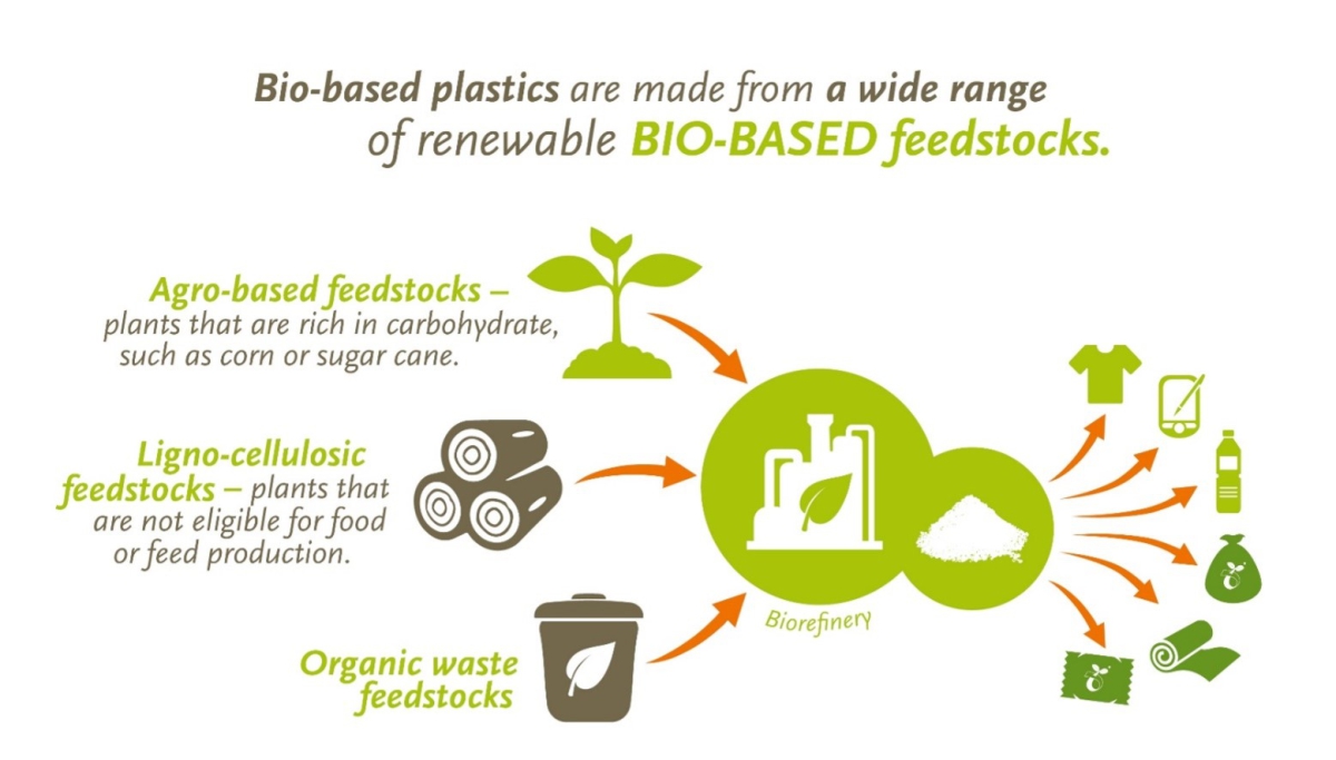 Bio-based feedstocks — agro-based, ligno-cellulosic, and organic waste sources
