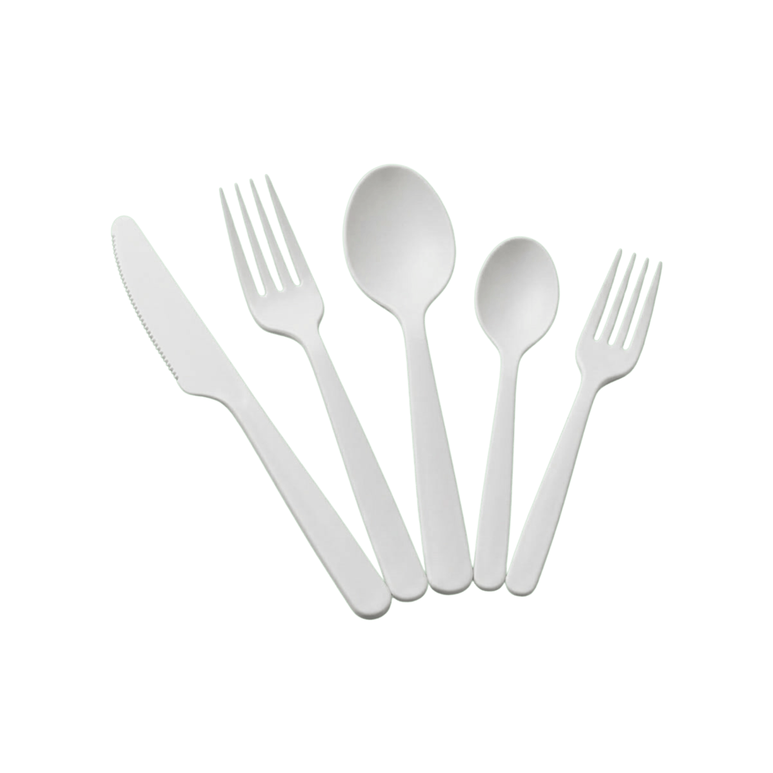 Biodegradable cutlery sets for events and food service